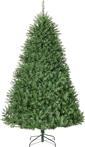 Best Choice Products Árbol de Navidad artificial de abeto de Douglas de 9 pies con bisagras, decoración navideña con 3,594 puntas de rama, de fácil