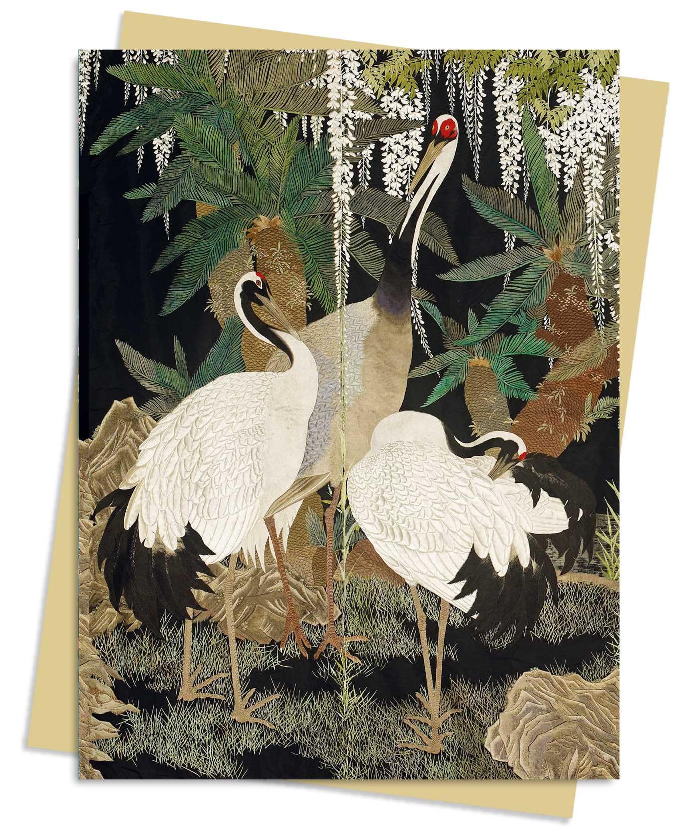 Ashmolean Museum: Cranes, Cycads & Wister by Flame Tree Studio CARDS / POSTCARDS