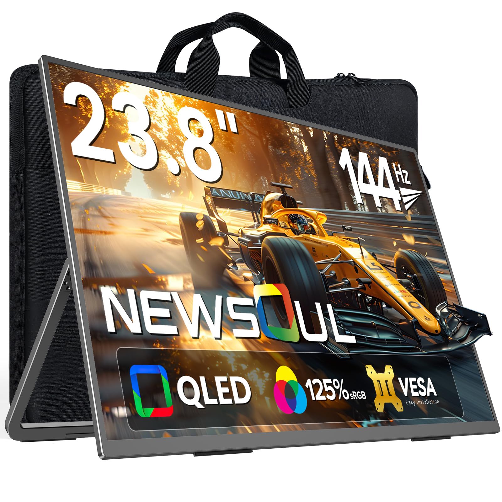 Amazon.co.jp: 「144Hz、新登場」23.8インチ QLED モバイルモニター