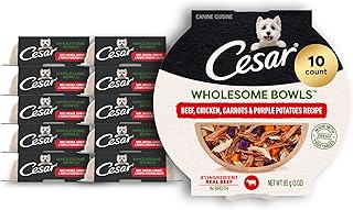 Wholesome Bowls Adult Wet Dog Food, Beef, Chicken, Purple Potatoes & Carrots, 3 oz. (10 Count, Pack of 1)