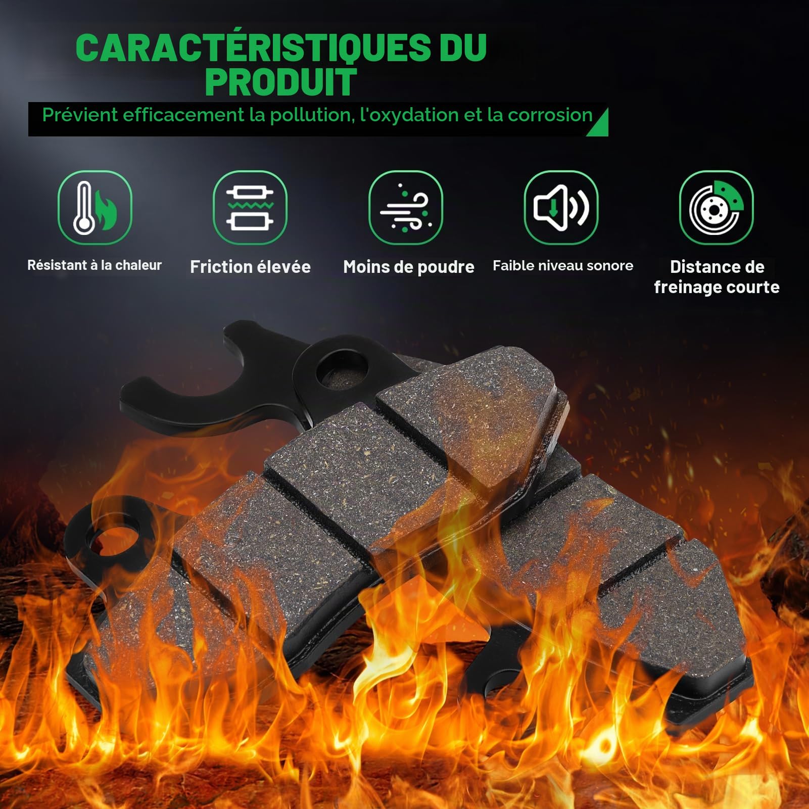 Plaquettes de Frein Avant et Arrière pour Suzuki AN 400 AN400 Burgman Skywave 400 ABS 2007-2013 AN 250 Skywave Typ M 2007-2008