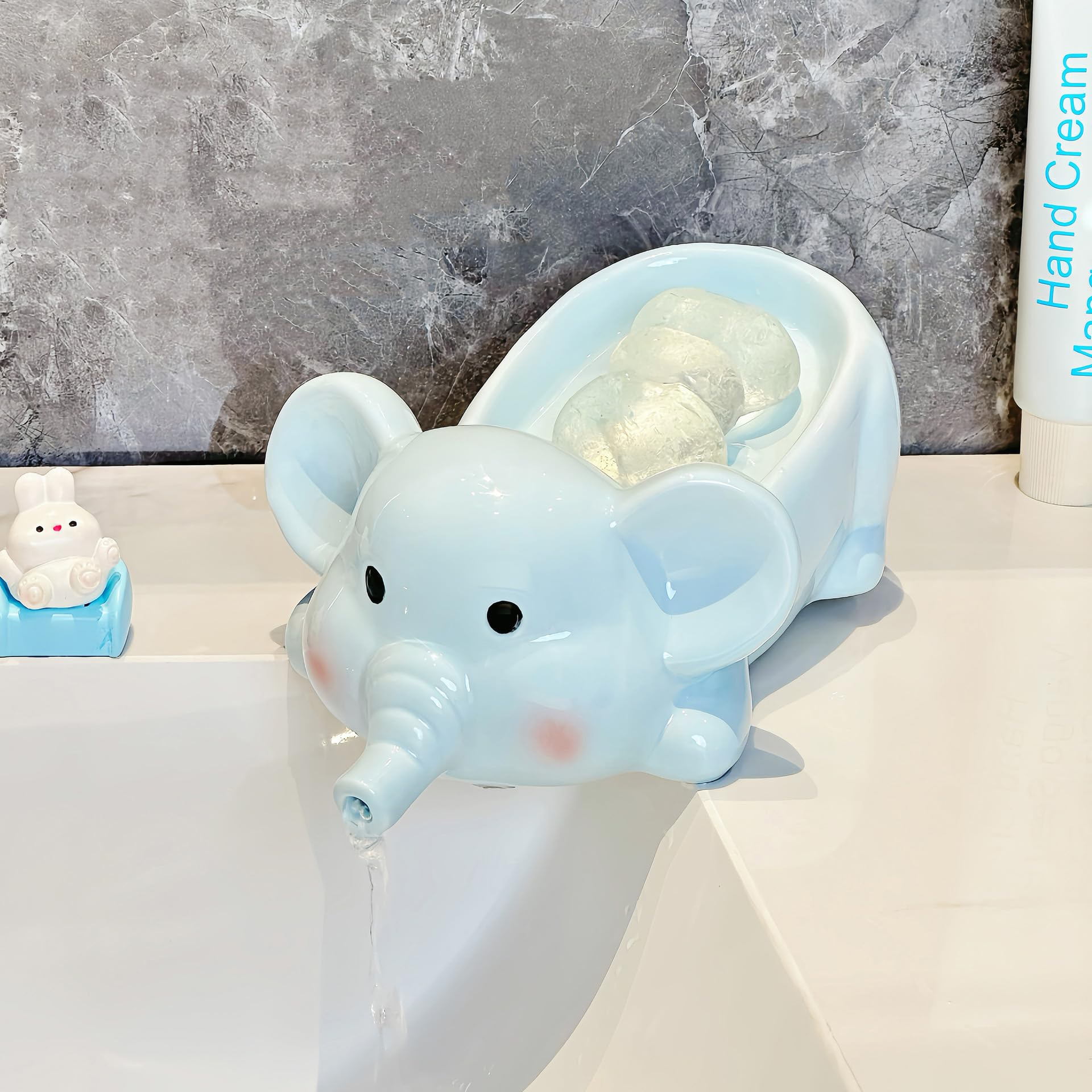 Porte-savon éléphant anti-eau stagnante pour préserver vos savons solides