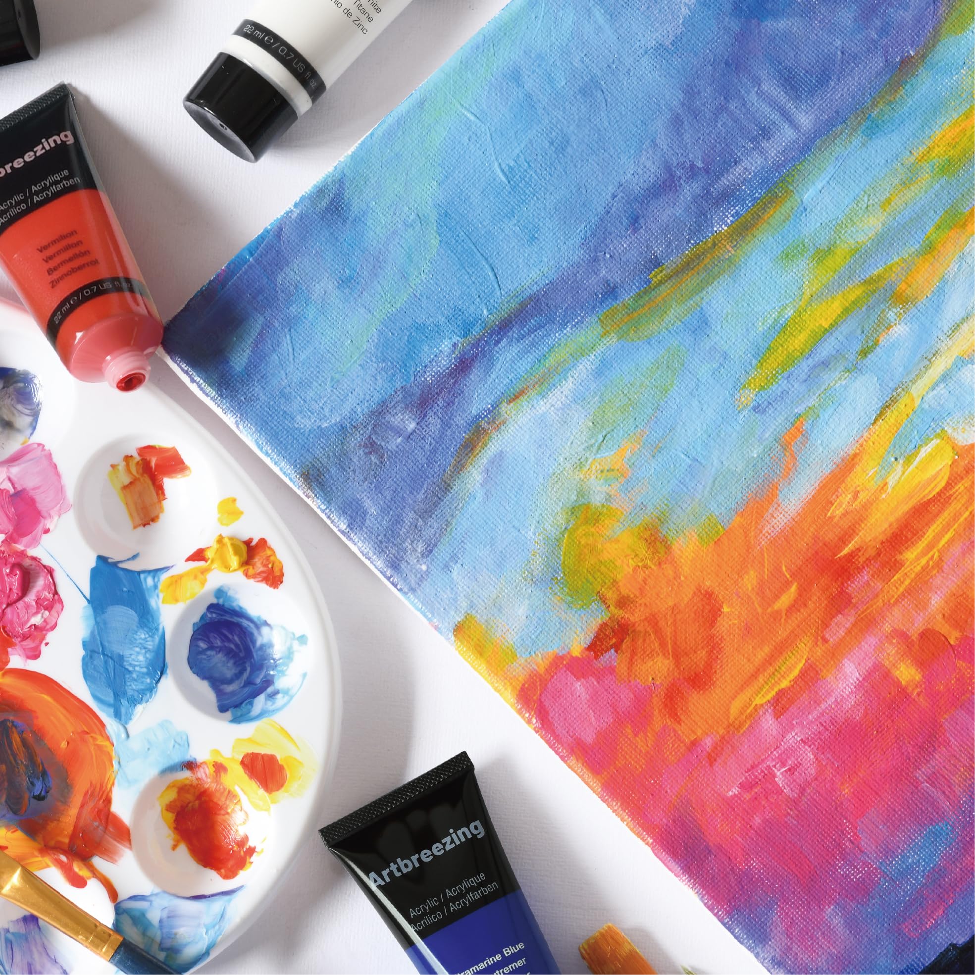 48 Color Acrylic Paint Set - Artist Supplies -8