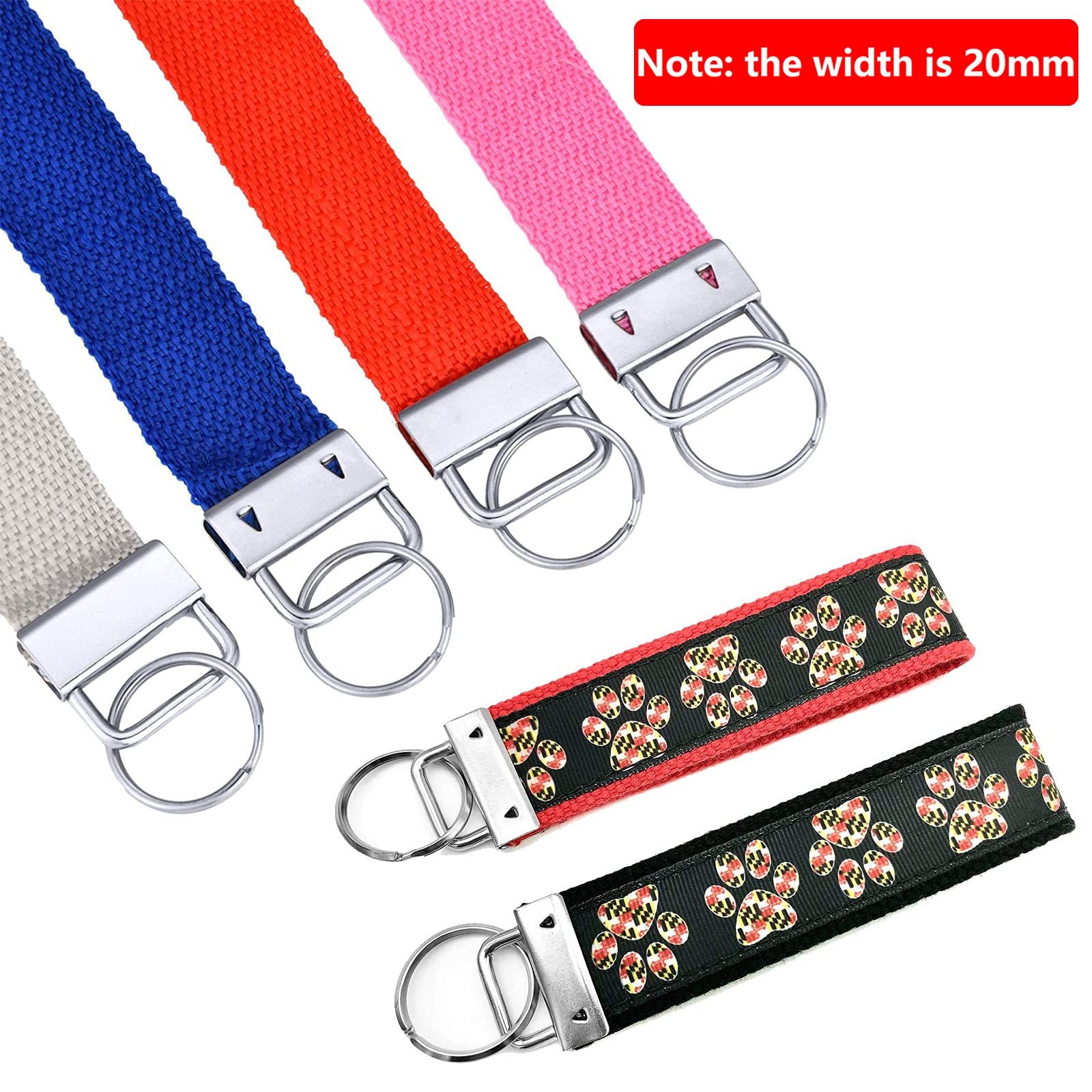 30 Pezzi Clip Terminali In Metallo Per Cinghie E Cordini - Hardware Portachiavi Con Anello, Per Braccialetti Tascabili, Borse E Accessori Fai-Da-Te, Larghezza 30mm - 2