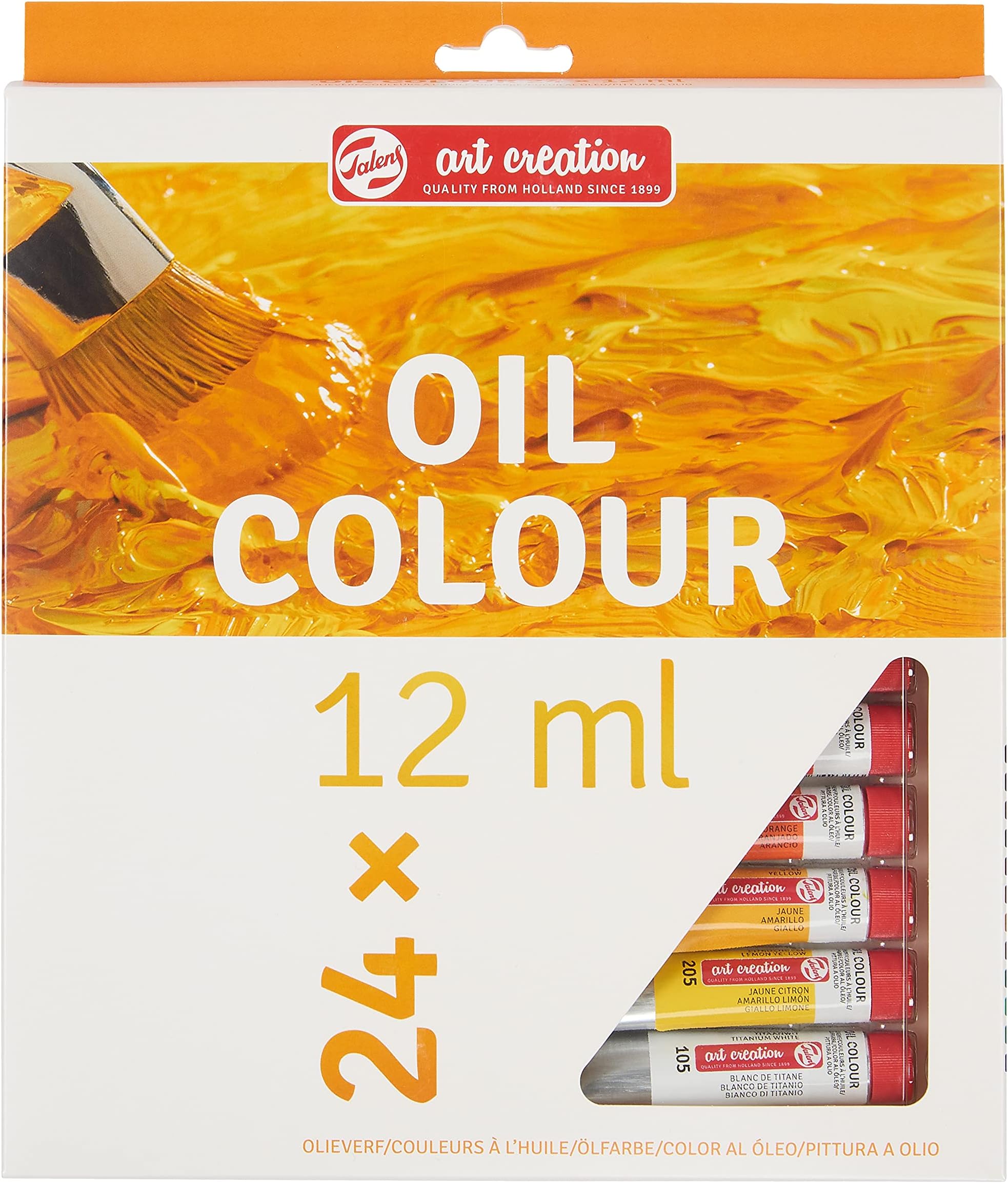 Art Creation Oil Paint Starter Set with 24 Colors (12 ml tubes) | Painting for Adults