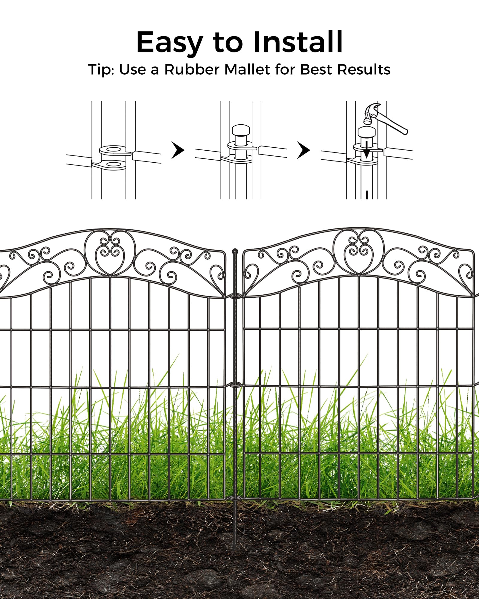 Amazon.com : Mars Explo 5 Panels No Dig Decorative Outdoor Garden
