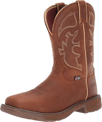 JUSTIN Botas de trabajo occidentales impermeables Stampede Rush para hombre con punta de acero - Wk4331