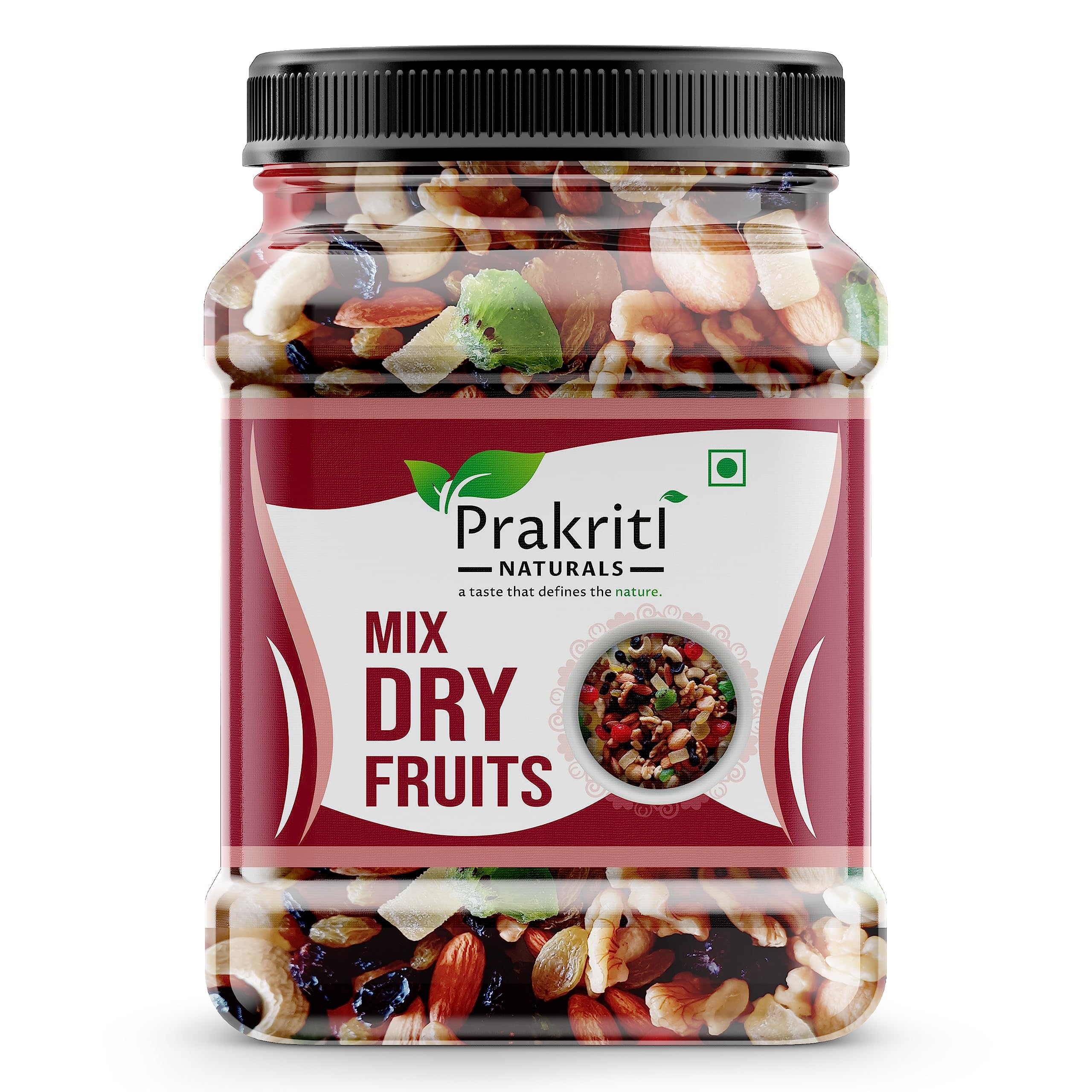Prakriti Naturals Healthy Mix Dry Fruits (Almonds, Cashew, Green & Black Raisin,walnut, Apricot, cherry, kiwi, pineapple) Nuts and Dry Fruits (Jar pack) 500GM (B0C9NDZYLC) Amazon Price History, Amazon Price Tracker