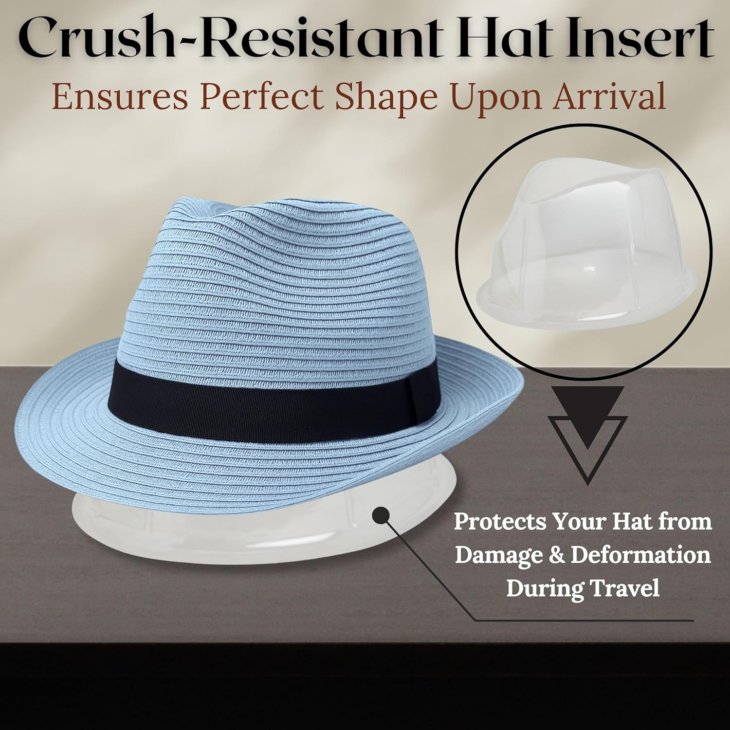 Funky Junque Straw Fedora Hat Beach Summer Short Brim Packable Sun Trilby Unisex UPF 50+ - Image 6