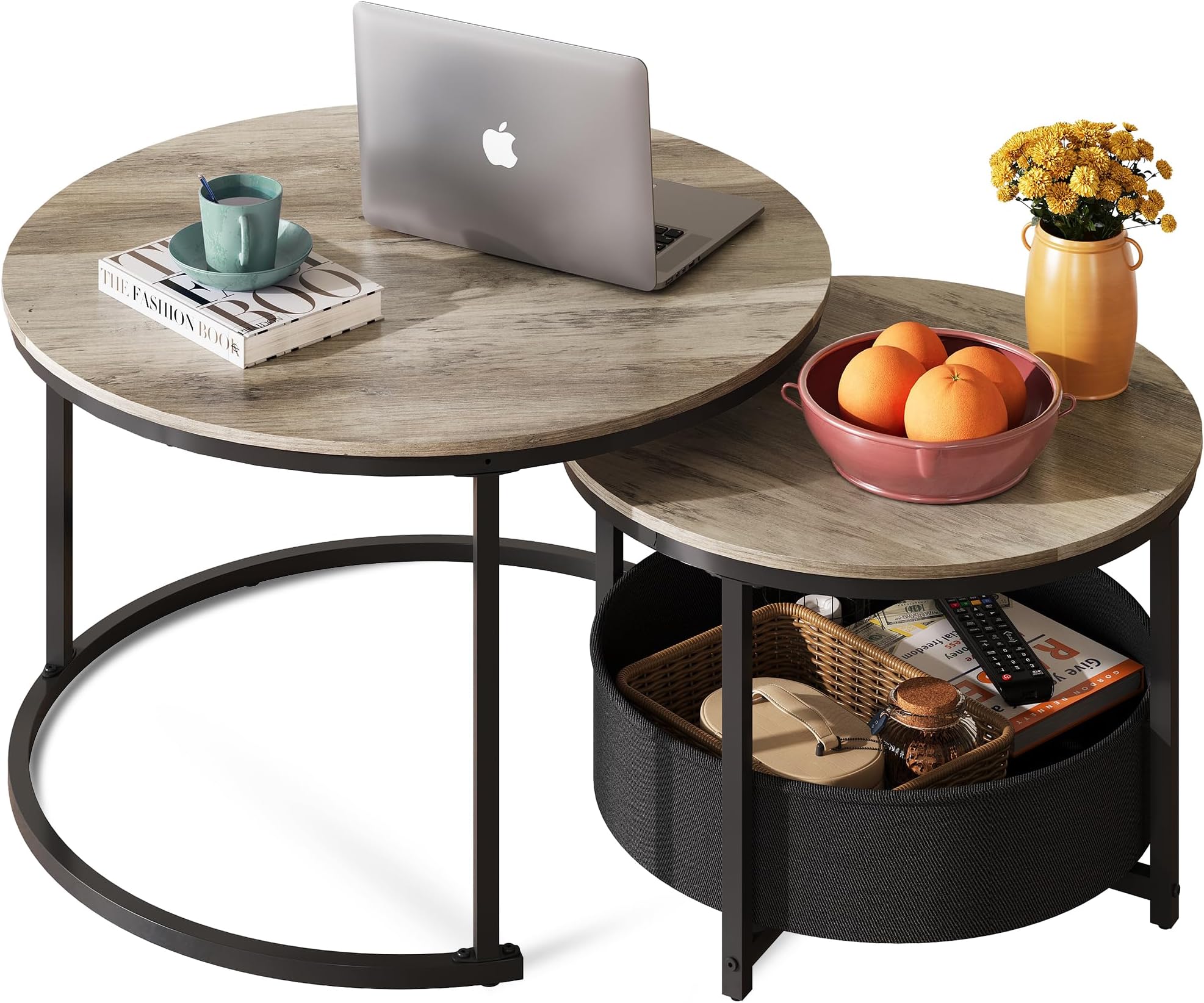 Amazon.com: Sdorens Lift Top Coffee Table, Round Coffee Table with ...