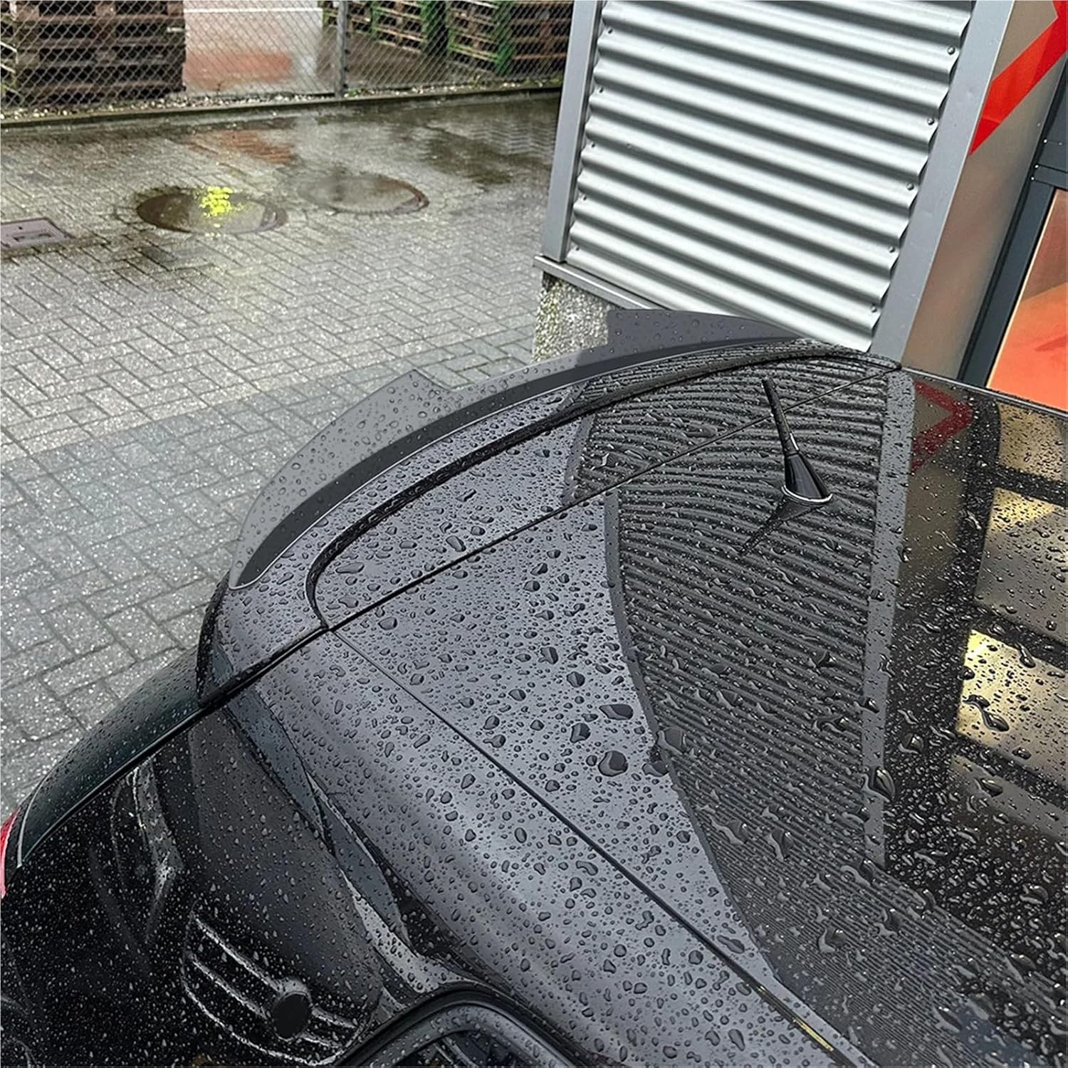 Rear Roof Trunk Spoiler Rear Wing Lip Trim Sticker Styling Body Kit Compatible for VW Golf 5 MK5 GTI R32 2004-2009 Car Styling(Glossy Black)