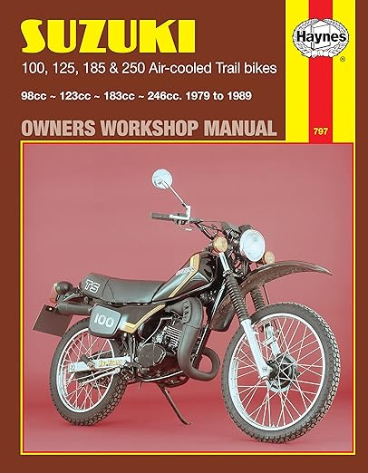 Suzuki TS 100, 125, 185 & 250 Air-cooled Trail Bikes 1979 to 1989 Owners Workshop Manual