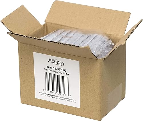 Miniatura 6 de Aqueon Cartuchos de filtro de repuesto para pecera de acuario pequeños, paquete de 9
