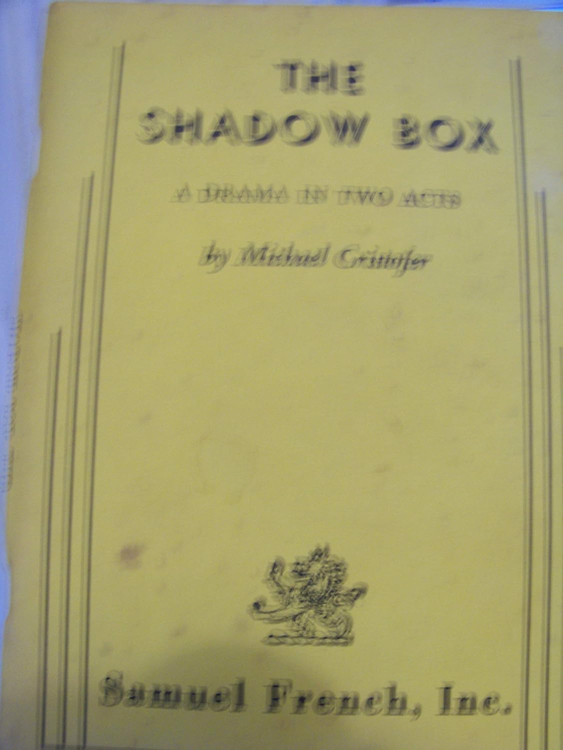 The Shadow Box Cristofer, Michael 9780380018659 Books