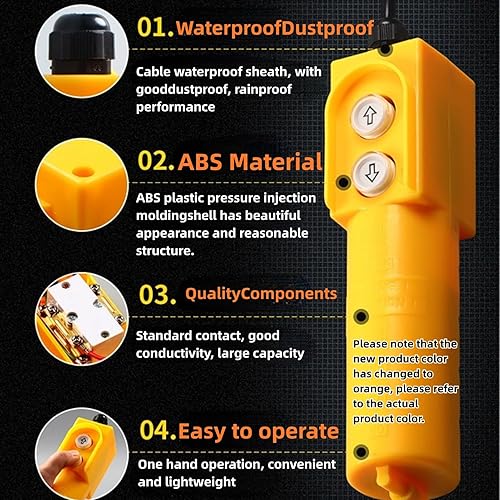 Miniatura 4 de Estación de control colgante de grúa ARRIBA abajo interruptor de botón COB-61DR DC200VAC380V 30uF del alzamiento