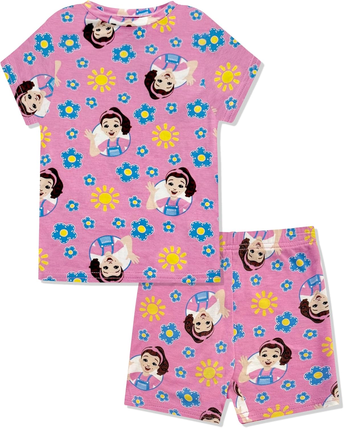 Ms. Rachel Kids Pajama Set - 2 Piece Cozy Girls Boys Pjs, Short Sleeve & Shorts Matching For Toddler Kids - Official Product