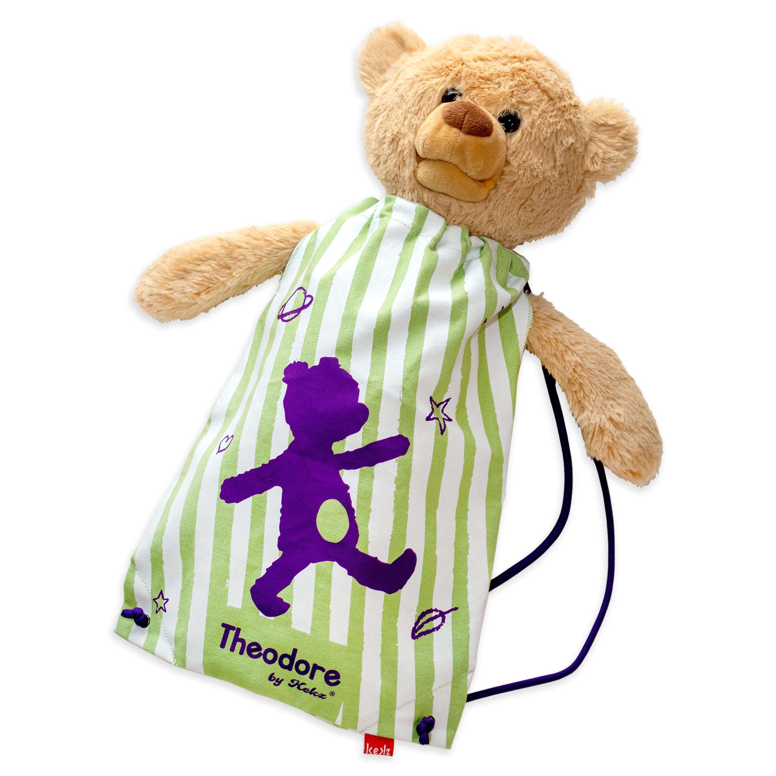 Theodore KekzBär: Der sprechende Kuschelfreund, Kekz Audiobox & Kuscheltier | Inkl. 3 Audiochips & Kekz-Beutel (Amazon exklusiv), Stofftier, Kekzhörer, Für Babys & Kinder bis 7 Jahre
