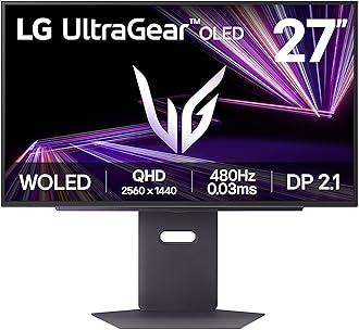 LG 27GX790A-B Monitor PC 68.6 cm [27] 2560 x 1440 pixels 2K OLED Nero (27GX790A-B 27IN IPS OLED QHD - 2560X1440 16:9 0.03MS 1500000:1)