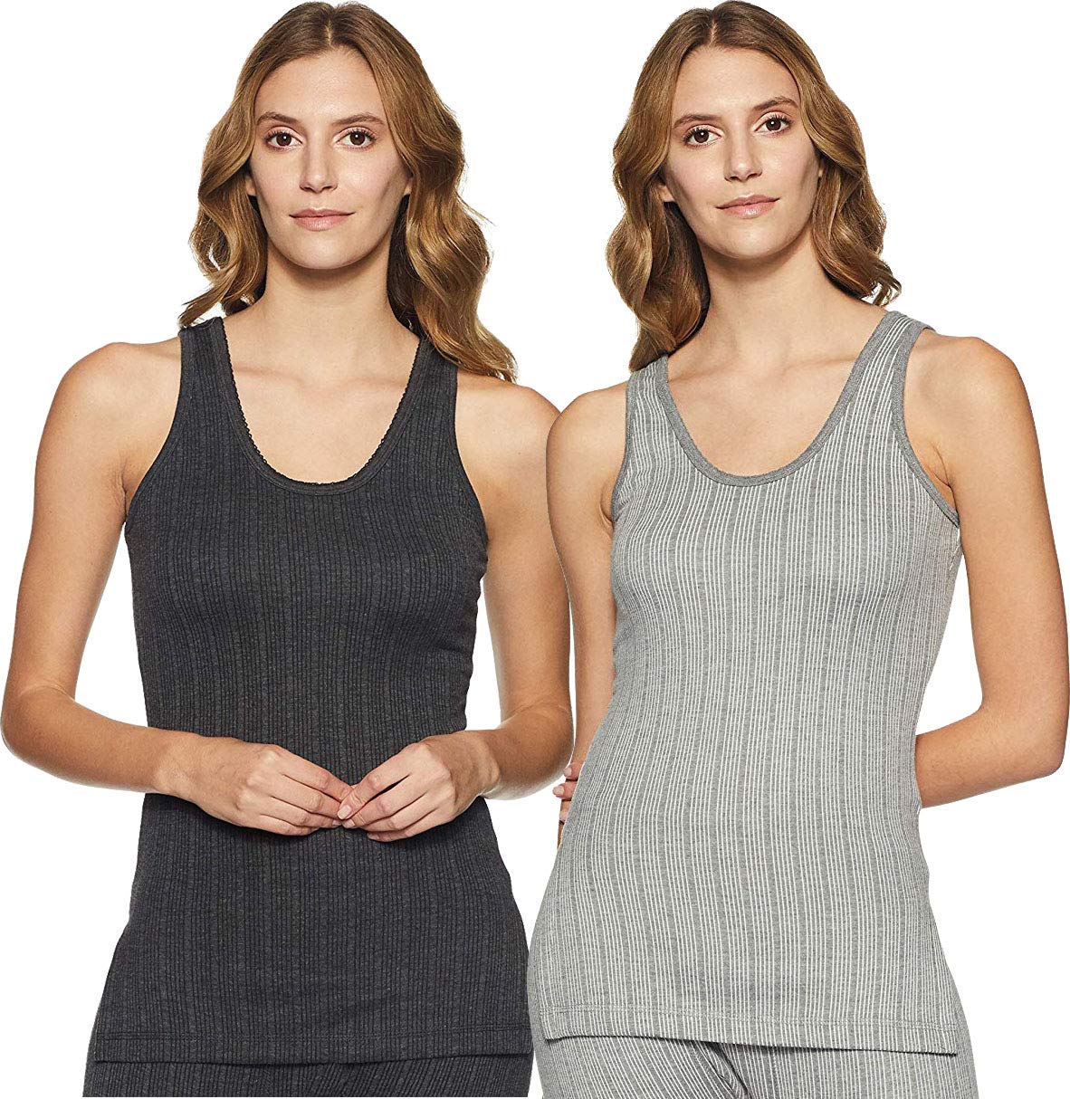 Women Premium Round Neck Sleeveless Top Thermal - Pack of 2 (Multi-Colour_100 cm)-image-46