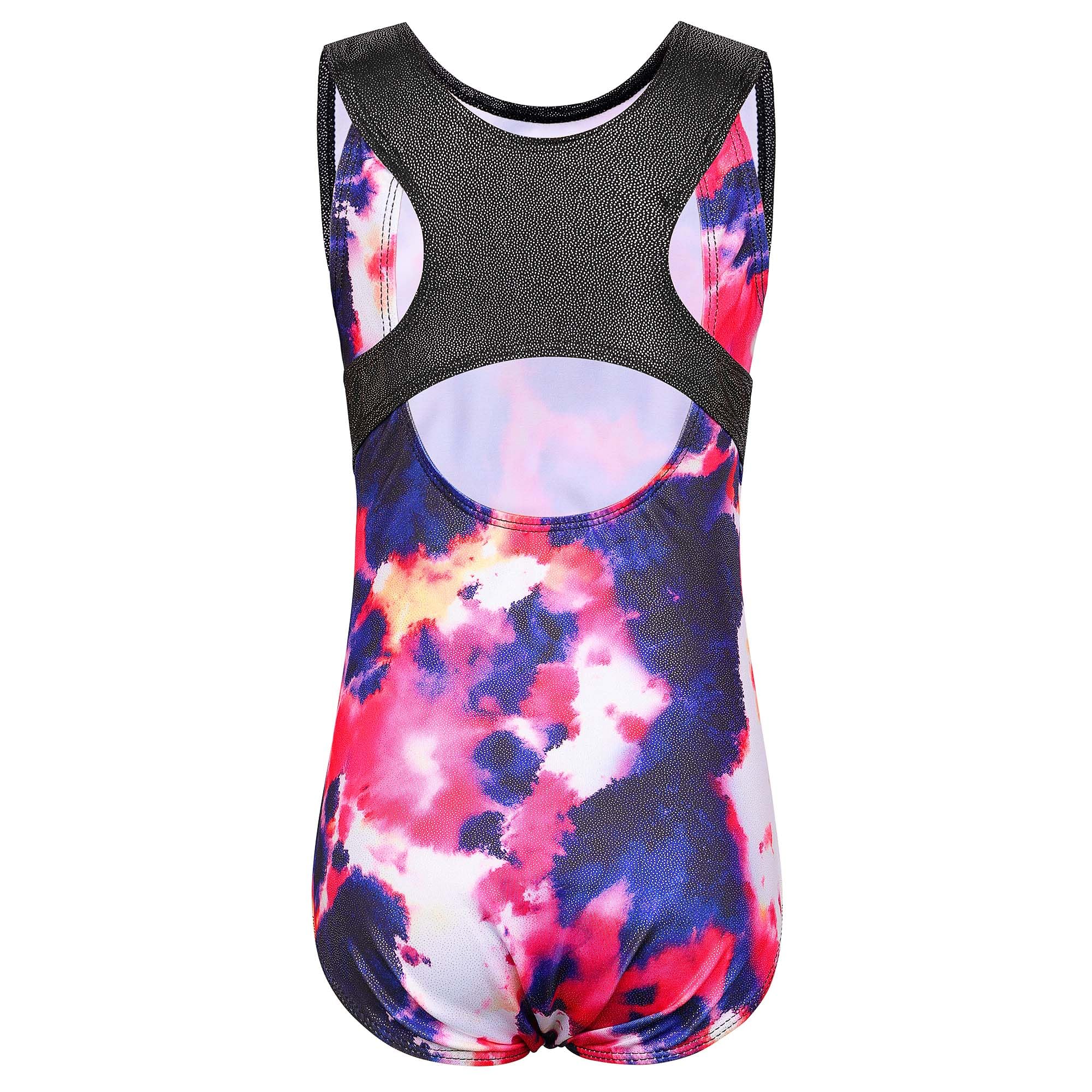 XFGIRLS Justaucorps De Danse Sans Manches À Imprimé Mignon Pour Filles (3-14 Ans) - Tenue De Gymnastique Ballet Et Danse