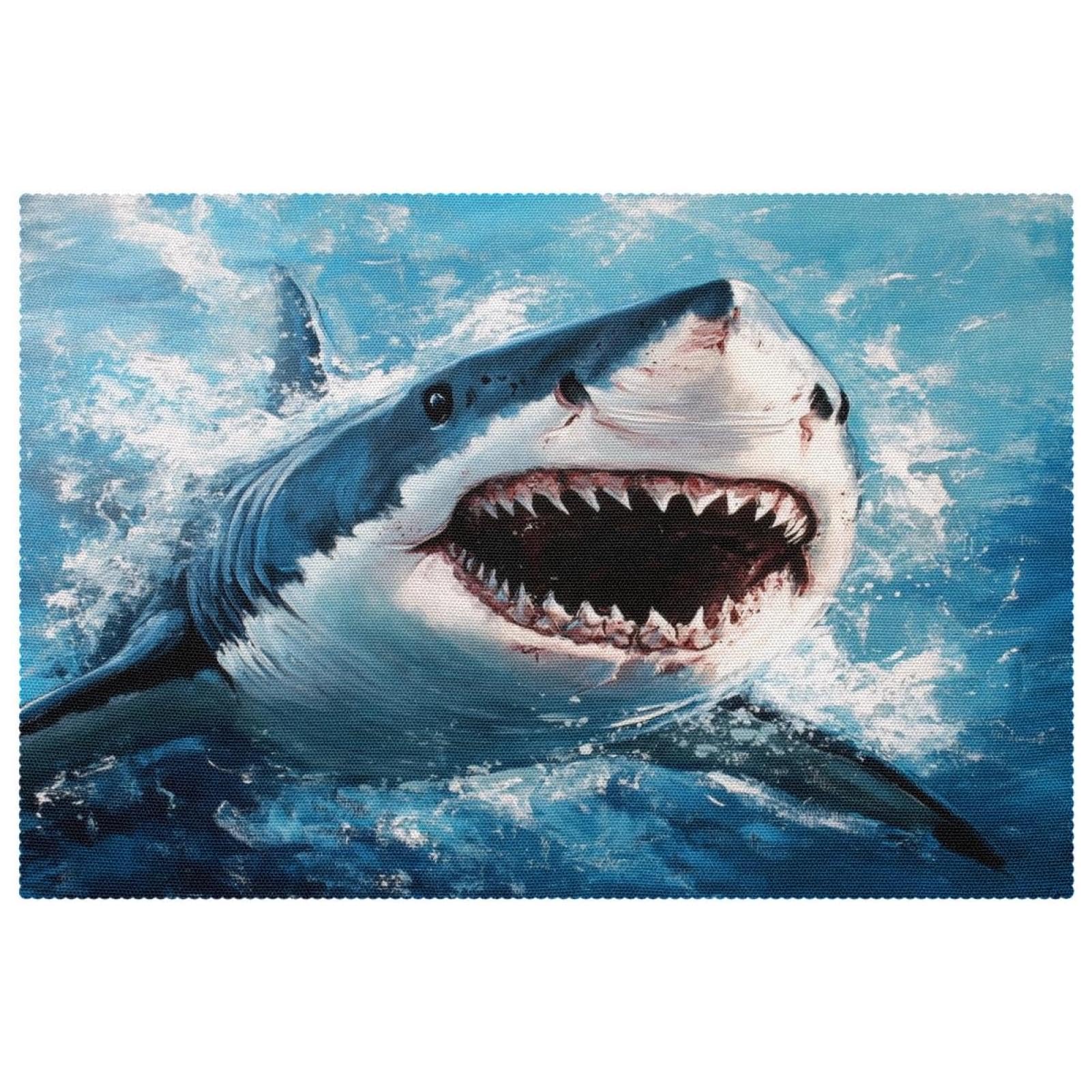 Sets de table requin antidérapants et résistants à la chaleur 30x45cm lot de 6