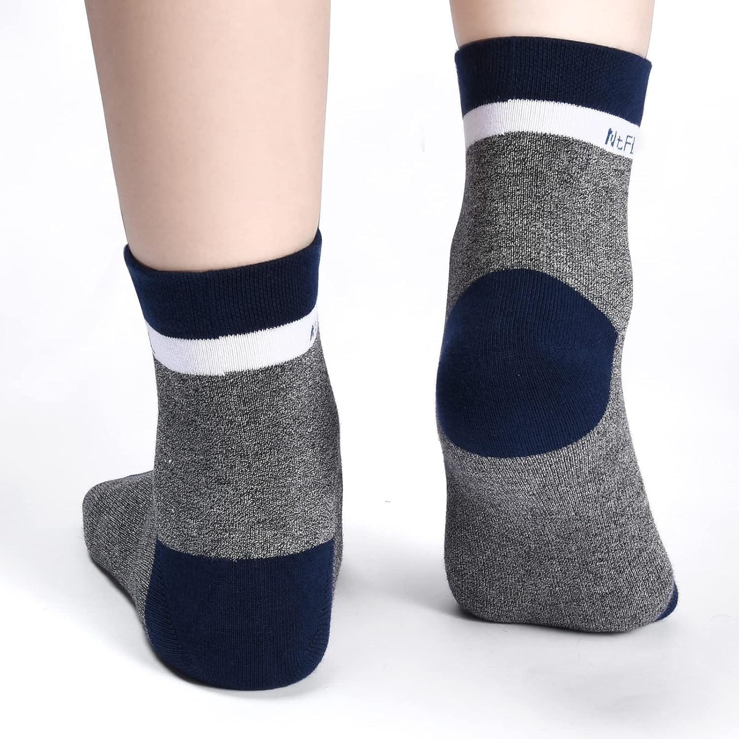 NinetoFiveLife Pack of 6 Cotton Socks for Women Crew Sock Athletic Hiking Socks Soft and Comfortable,Breathable - Image 3