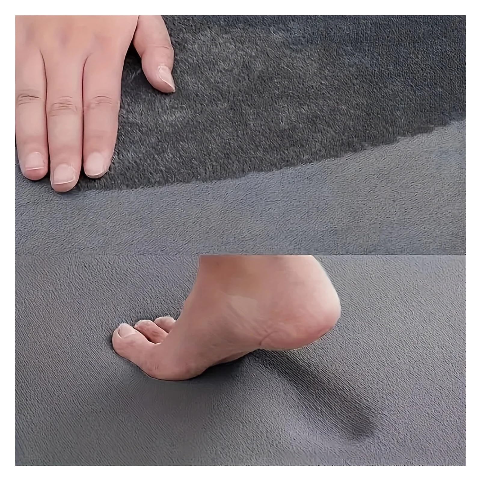 Alfombra de baño Tapete de WC Engrosado en Forma L