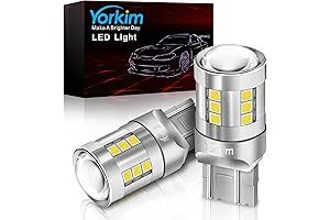 Yorkim 7443 LED Bulb White - Illuminate Your Drive with 6500K Brightness