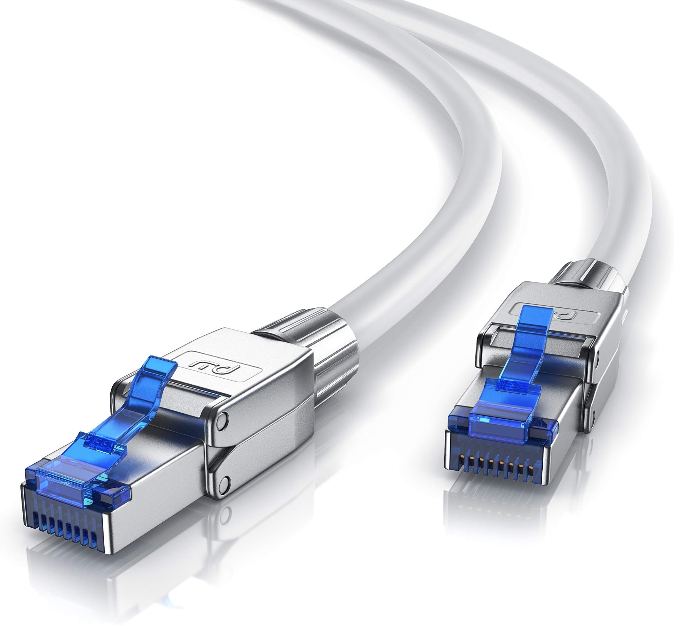 CSL CAT.8 Netzwerkkabel 3m Outdoor – 40 Gbit/s LAN-Kabel, High-Speed Gigabit Ethernet, IP66, Wasserfest, ölbeständig, Abriebfest, Für Außen- Und Industrie