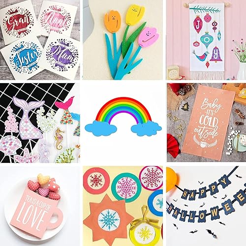 Miniatura 8 de Alfombrillas de corte para Cricut, Lya Vinyl - Paquete de 2 alfombrillas de corte variadas de 12 x 12 pulgadas para accesorios Cricut, MakerExplore