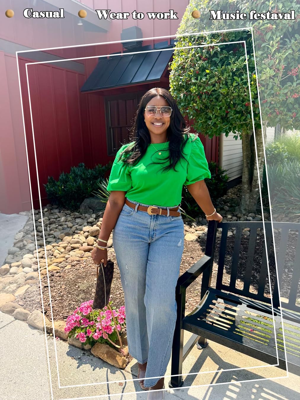 ALAIX Women's Belt Western Belts Silver Gold Buckle Black Leather Belt Pants Jeans Belts for Women - Image 7