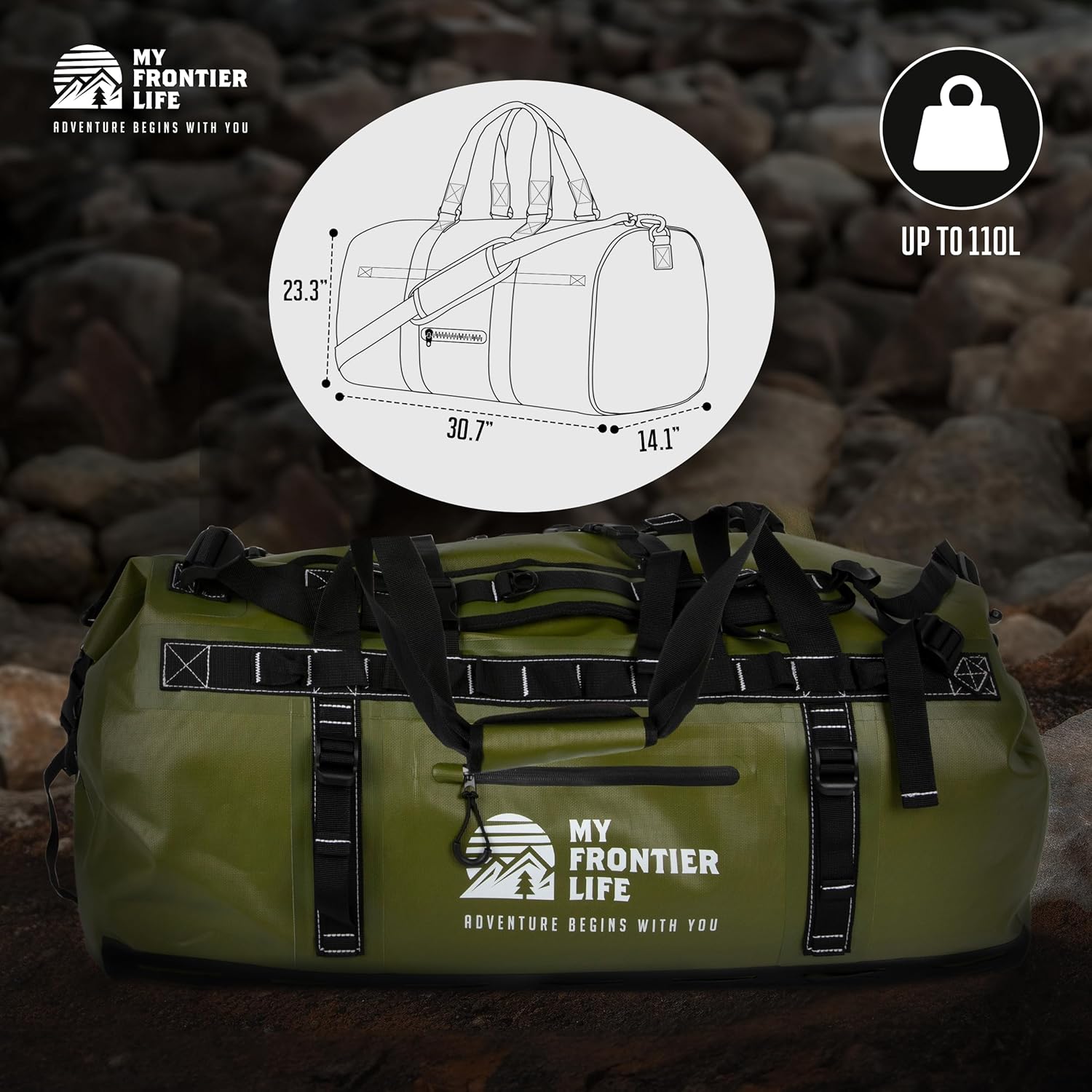 Motorcycle Duffle Bag Waterproof Earth Pak Waterproof Duffel Bag