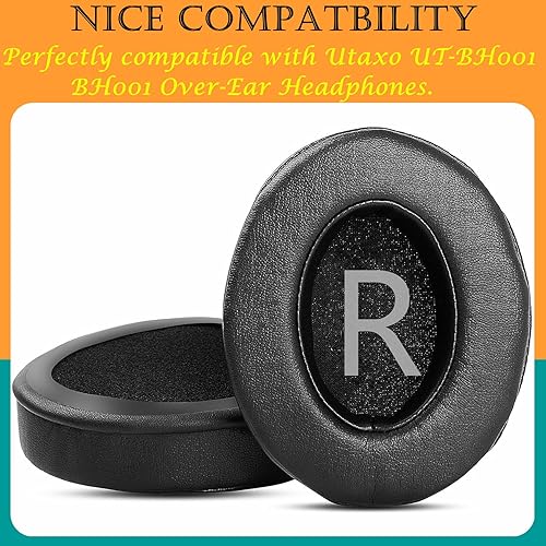 Miniatura 2 de TaiZiChangQin UT-BH001 - Almohadillas de repuesto compatibles con Utaxo UT-BH001 BH001 BH001 para auriculares de piel de proteína más gruesa