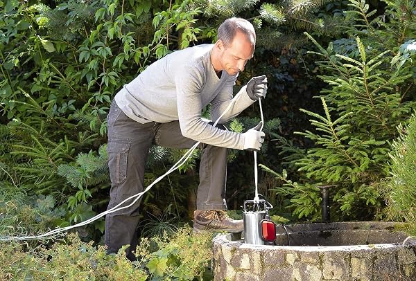 Einhell Pompa per acque scure GC-DP 1020 N (1000W, corpo estraneo Ø20mm, portata 18.000L/h, interruttore a galleggiante, maniglia per il trasporto, inclusi attacchi universali) - 2