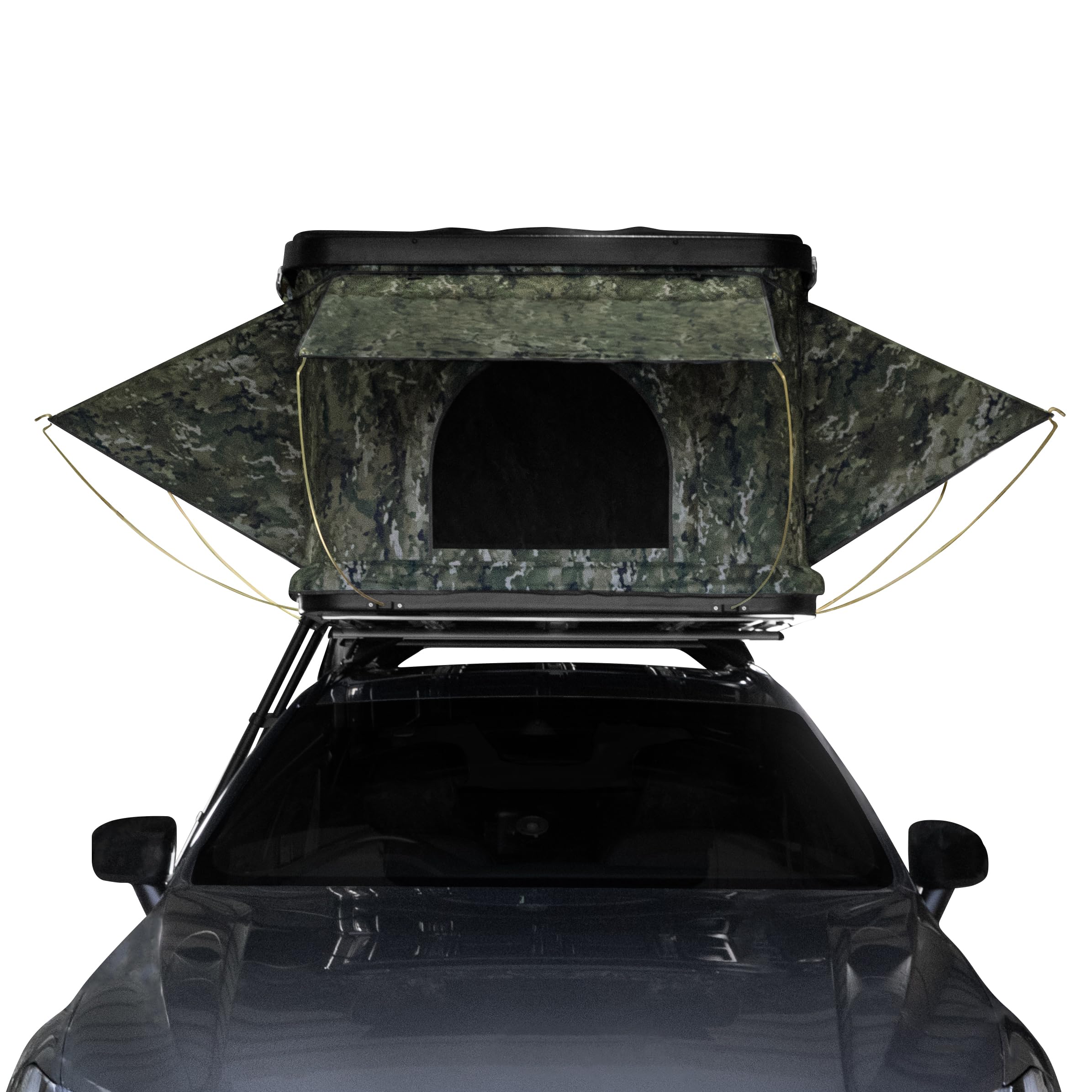 Hartschalen Autodachzelt Dachzelt Box für 2-3 Personen ABS 3-15 Sek. Pop-Up 3000mm Wasserdicht Auto PKW Outdoor Camping Leiter 5,5cm Matratze Stiefeltaschen GRATIS Netz & Solar Taschenlampe