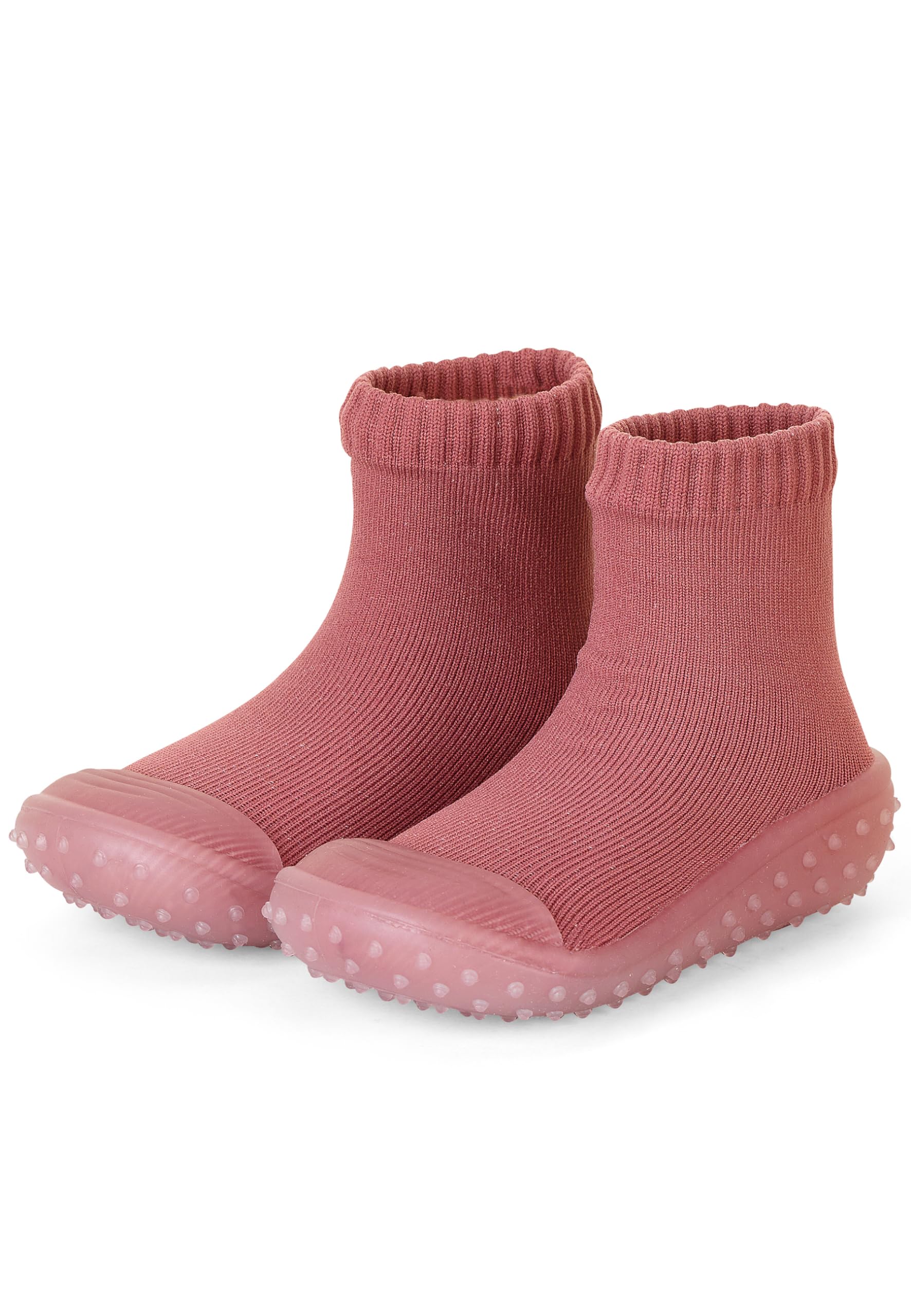 Sterntaler Adventure -Socks uni für Mädchen - Babysocken mit Gummisohle - Adventure Socks einfarbig - rosenholz, 24