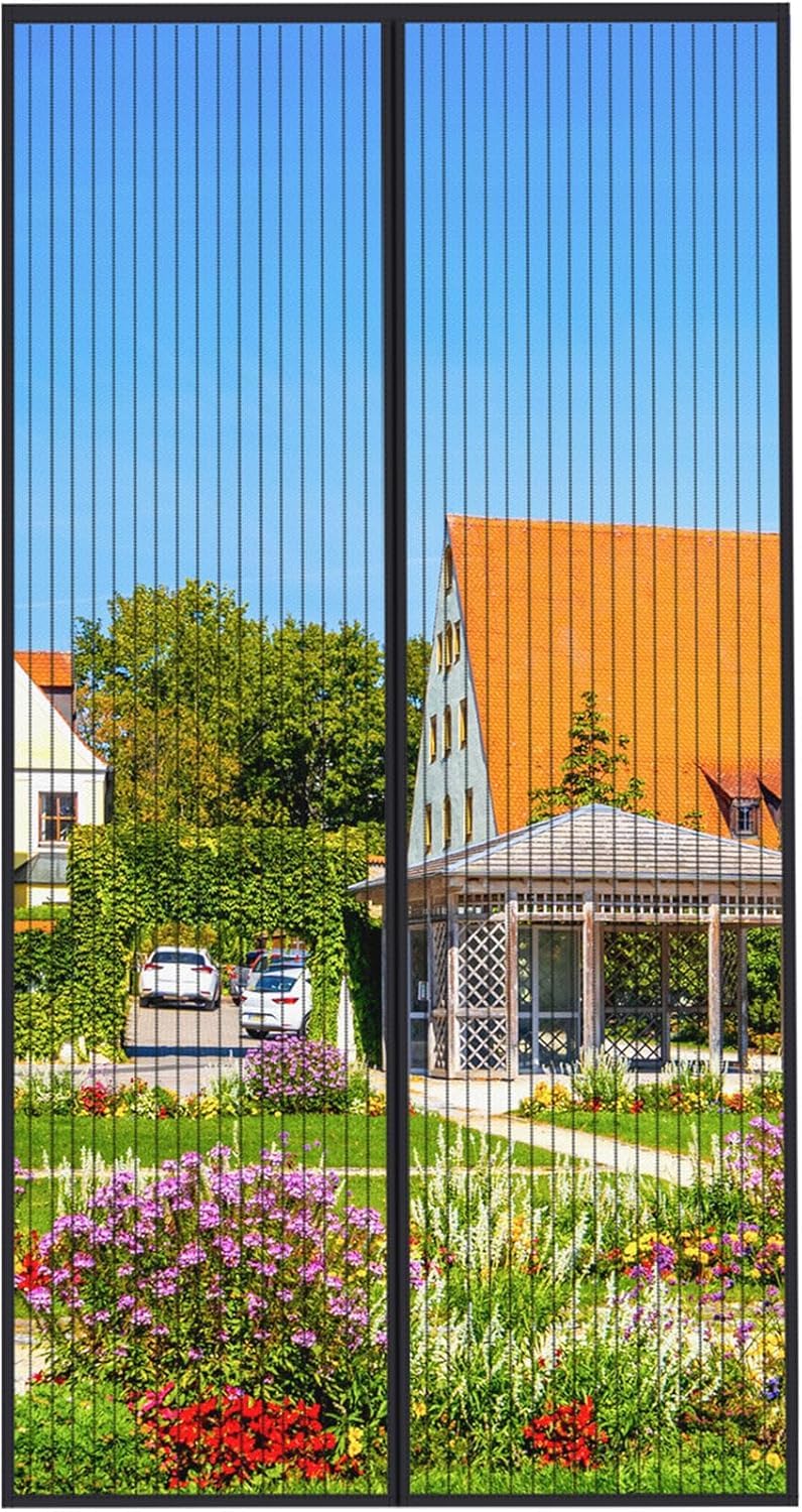 MYCARBON Fliegengitter Tür Magnet 100x220cm Insektenschutz Balkontür Fliegenvorhang | 10 x Stärker als Normales Fliegengitter - ohne Bohren - Vorhang für Balkontür Wohnzimmer Schiebetür