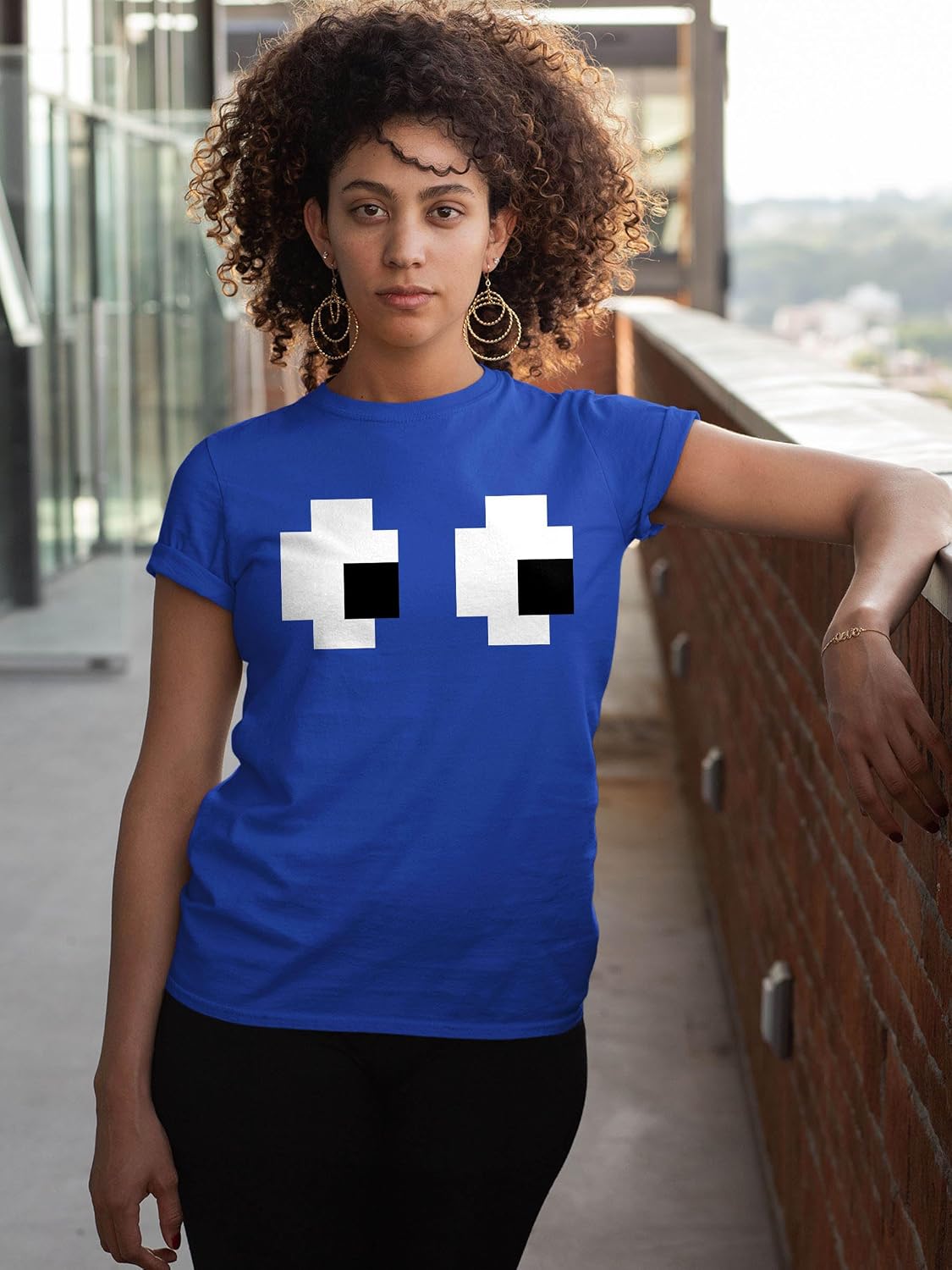 Funny Halloween Group Costume Ghost Eyes Retro Unisex T-Shirt for Men Women Kids Shirt for Halloween