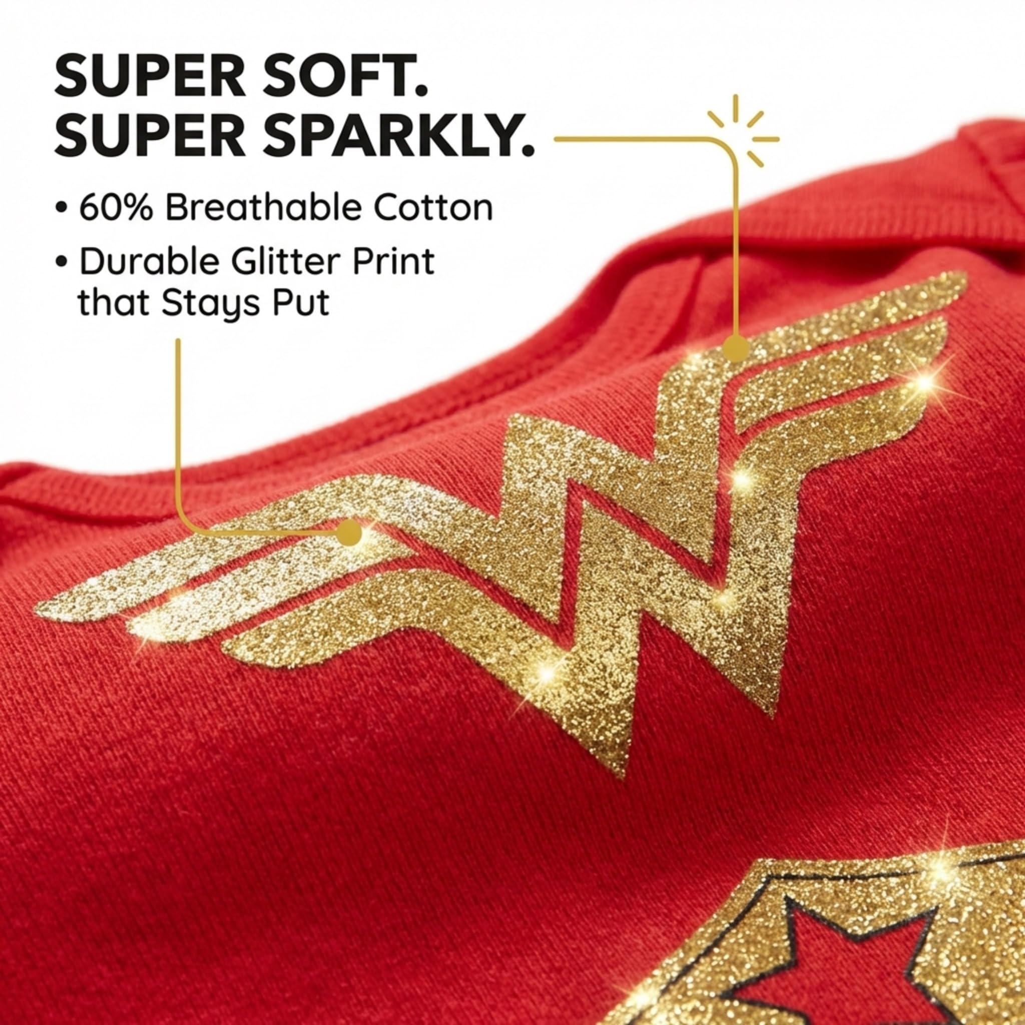 DC Comics Baby-Girls Justice League Bodysuit mit kurzen Ärmeln, Multipack