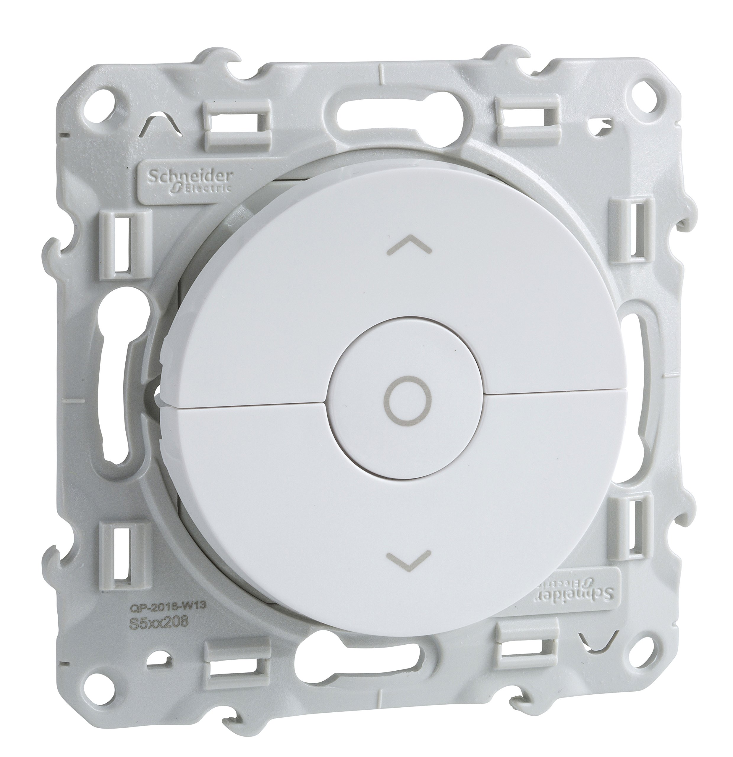 Schneider Electric S520208 Interrupteur volets roulants Odace 230 V Blanc