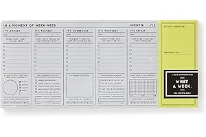 Laurel Denise – Vintage Inspired Tear Off Weekly Planner Notepad Set With 100 Pages