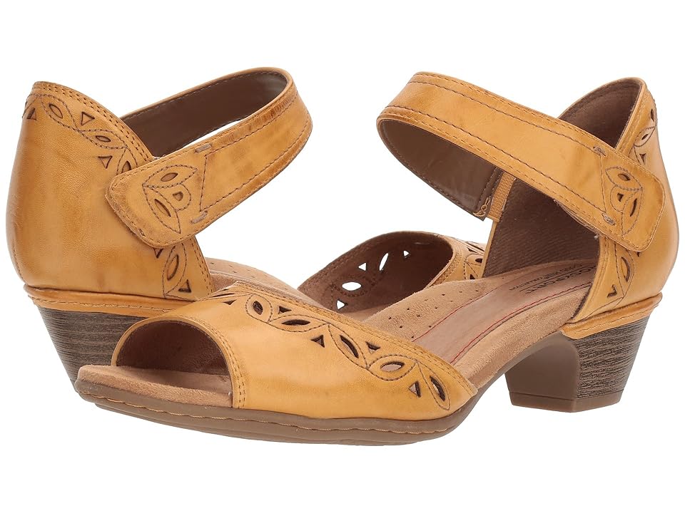 

Rockport Cobb Hill Collection Cobb Hill Abbott Two-Piece Ankle Strap (Yellow Leather) Women's Shoes