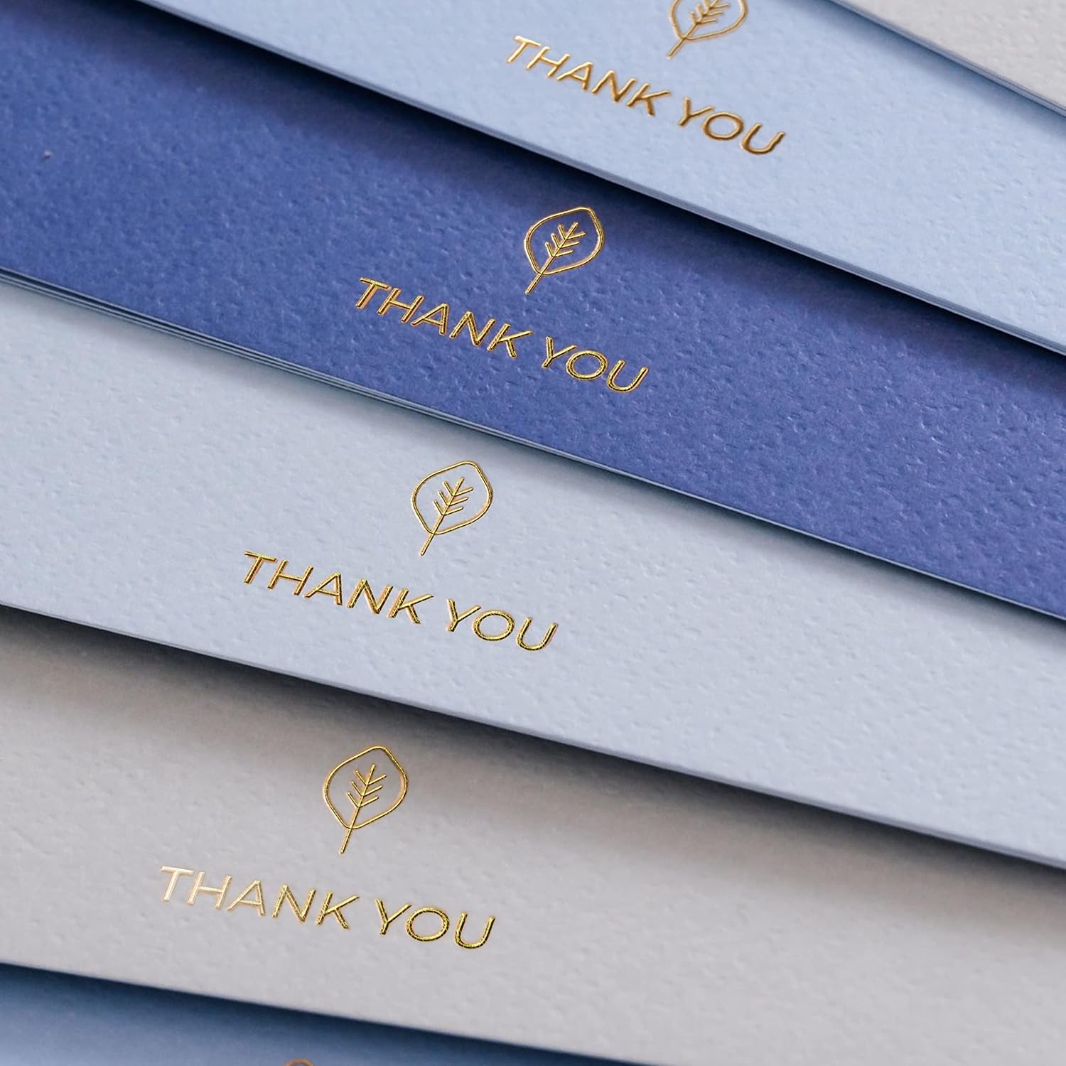 Durabasics 120 Heavyweight Blank Thank You Cards with Envelopes & Stickers, Premium Thank You Notes with Envelopes Set, Bulk, Classic Navy Blue Bulk Pack (4 x 6 Inches) (120 Pack)