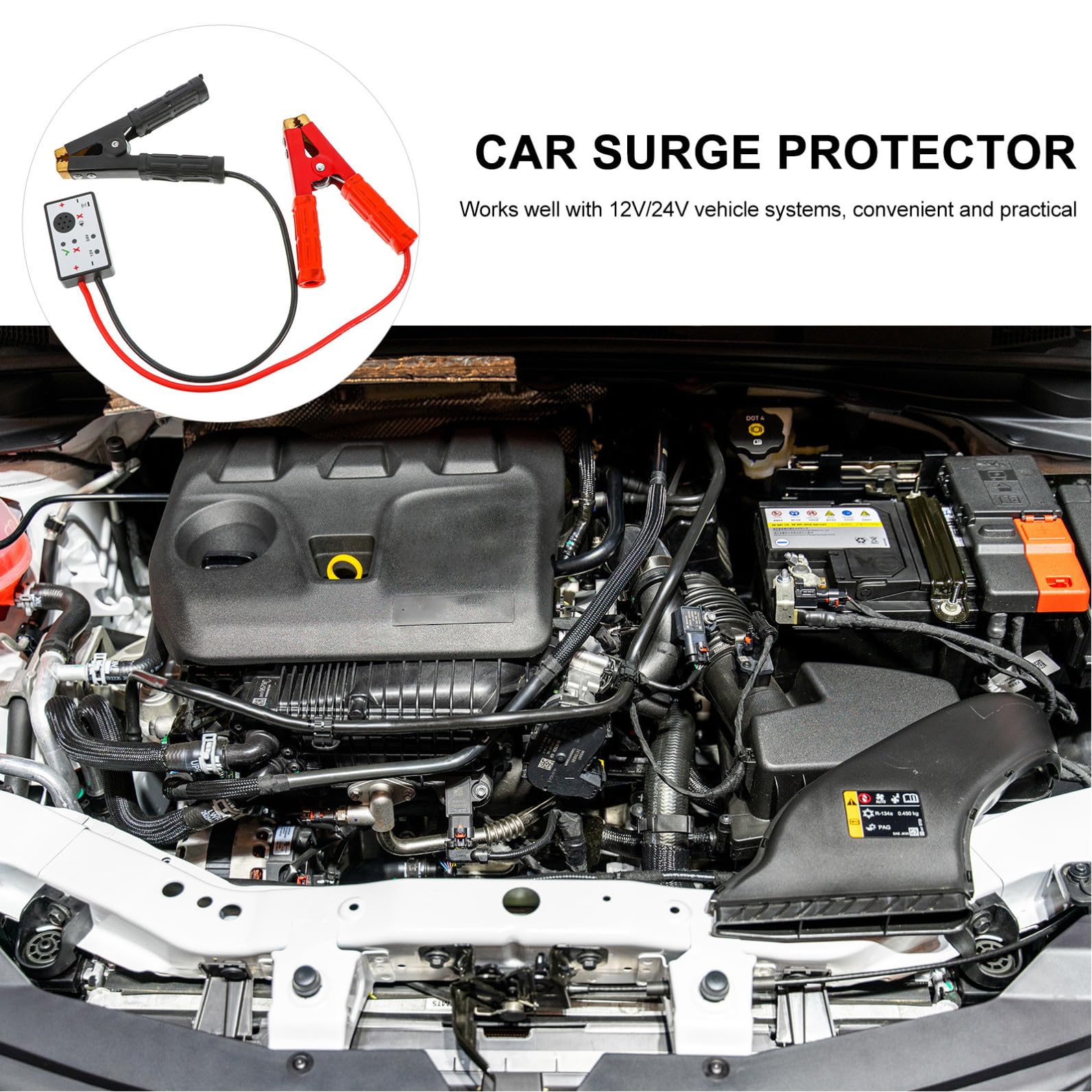 STOBAZA Protection Automatique Surtension Voiture 12/24V, Absorbeur Compatible Systèmes LED, Outil Diagnostic pour Appareils Électroniques Automobiles, Protection Surtensions Soudage