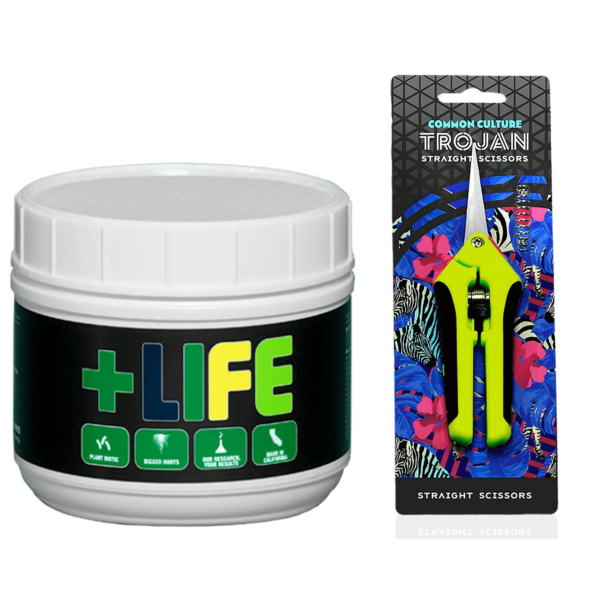 Veg + Bloom Life Aditivo, Solución Nutritiva Hidroponia, 1 libra con tijeras de recorte de cultura común