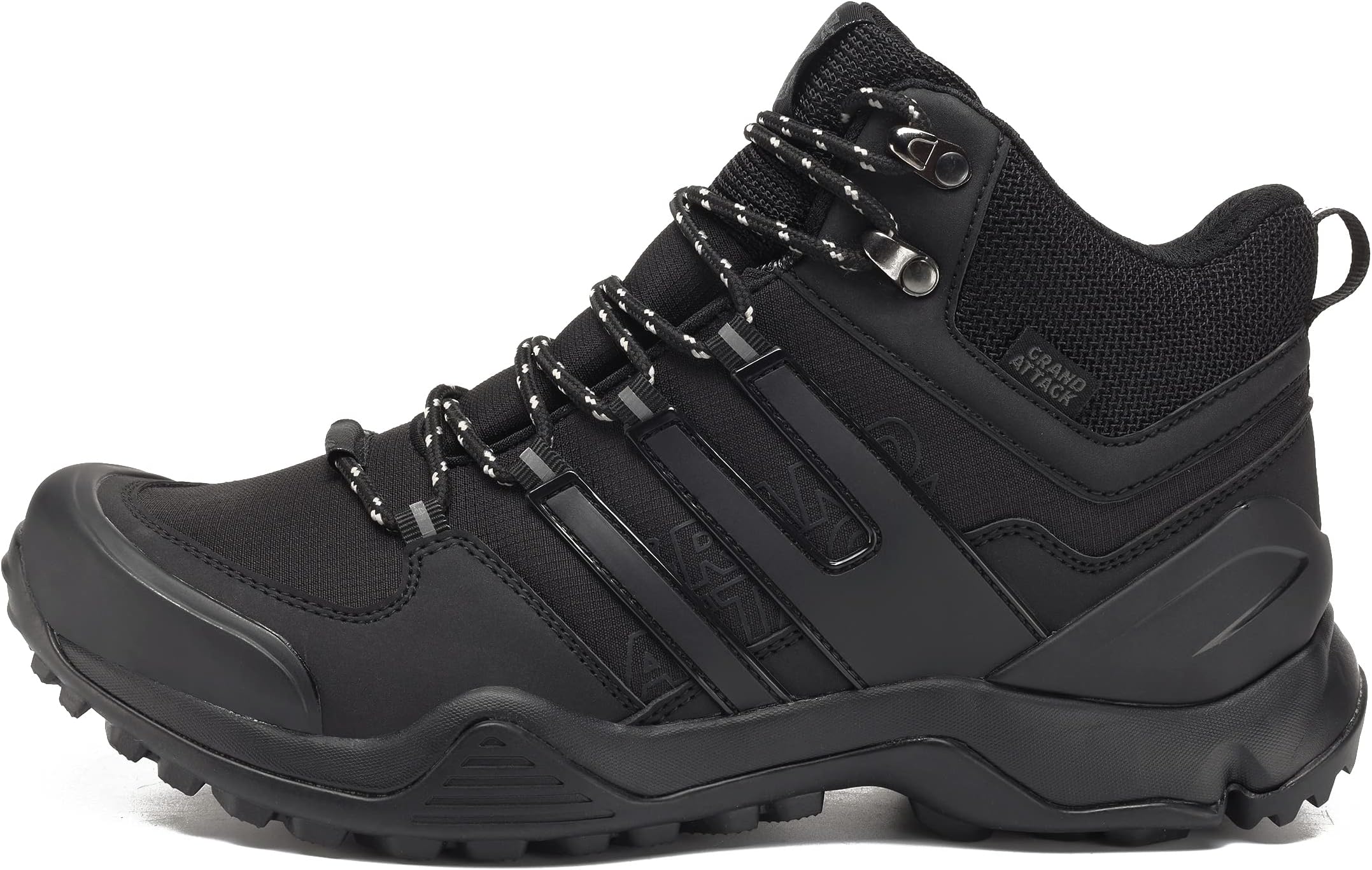 Grand AttackMen's Waterproof Hiking Shoes Camping Work Shoes Trekking Trails Shoes Size 7-13