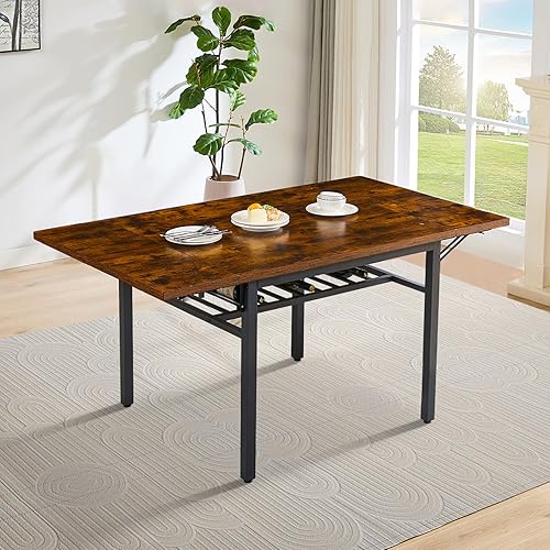 Mesa de comedor plegable de madera de 63 pulgadas para 2-6 escritorio de cocina extensible moderno que ahorra espacio, color gris