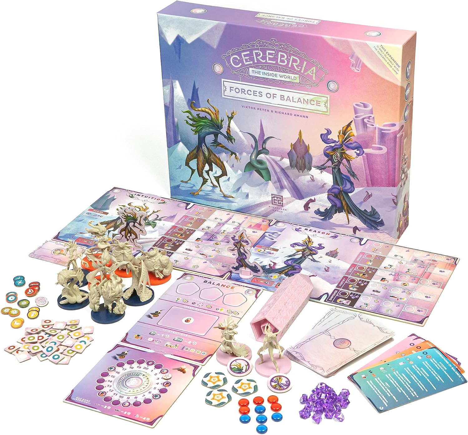 Cerebria: Forces of Balance – A Board Game Expansion by Mindclash Games 3-6 Players – Board Games for Family 60-120 Mins of Gameplay – Games for Family Game Night – for Teens and Adults Ages 15+