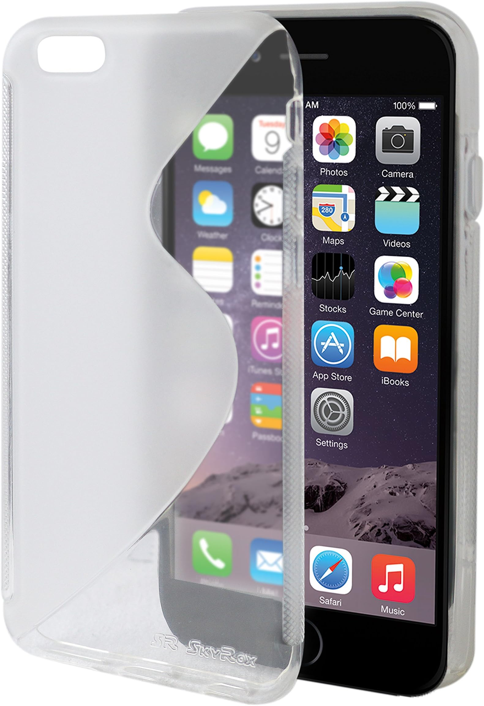 iPhone 6 Clear Case Anti Slip and Scratch Resistant Cover - New Transparent Design -Soft Thin Jelly Case - Free Screen Protector - Drop Protection