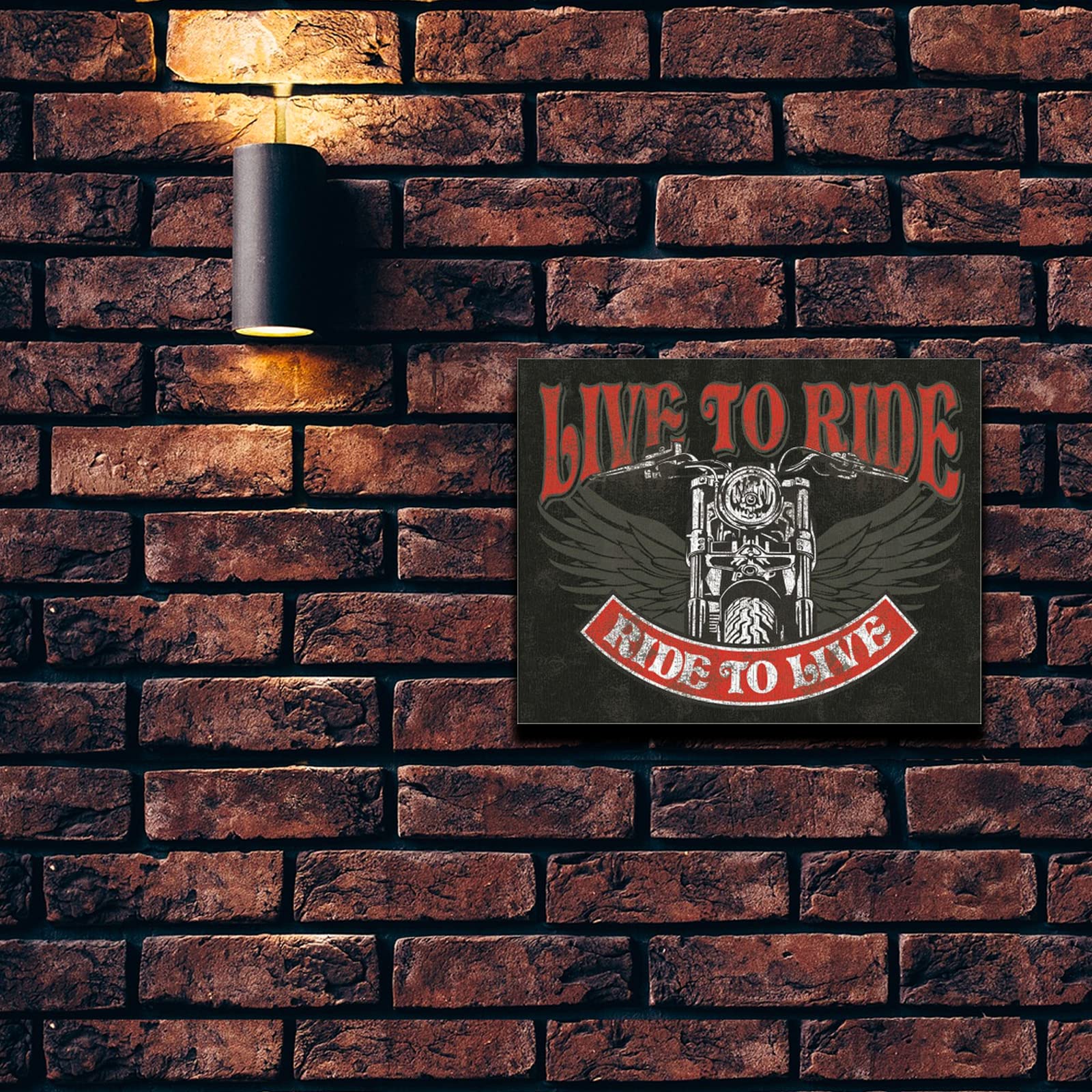 Amazon.co.jp: Desperate Enterprises Live to Ride バイク ブリキ看板